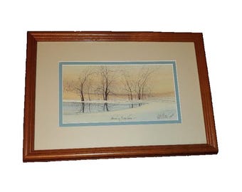P. Buckley Moss Elegant "Morning Reflections" Signed Numbered #244/1000 Framed