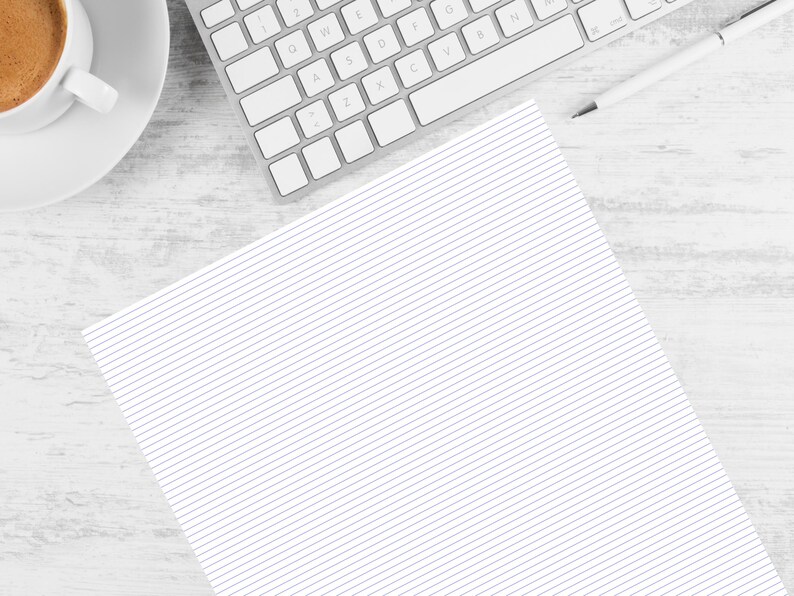 Lined Paper Printable | 24 Colors, A4 & Letter (PDF) - Etsy