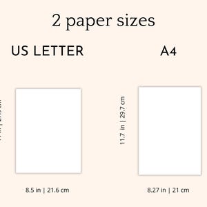 Lined Paper With Margins Printable Pdfs Portrait Landscape A4 &amp; Letter | Instant Download| 3mm ...