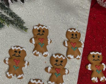12 Sugar Candy Christmas gingerbread man transfers, gingerbreadman candy, gingerbread man sprinkle,Christmas Sprinkles, Royal Icing Transfer