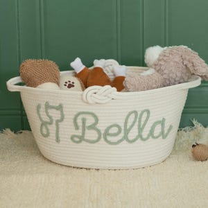 Benutzerdefinierte Haustier Spielzeugkorb, Welpen Spielzeug Box, Hunde Katzen Korb, Hundezubehör, neues Katzenspielzeug Hundegeschenk, benutzerdefinierte Haustier Geschenk, Haustier Aufbewahrung, Geschenke für Haustiere