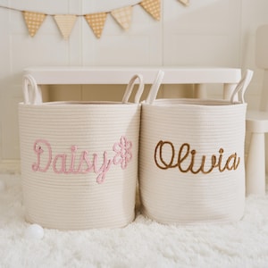 Personalisierter Wäschekorb für Kinder / Haustiere, Spielzeugkorb, Neugeborenen Geschenk, Geschenke für Babyparty, Geschenke für Mädchen Jungen Familie