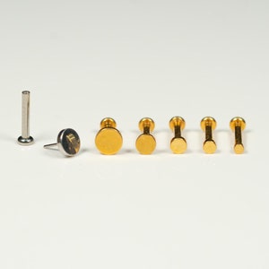 20G, 18G, 16G Gold Silver Flat Disc Circle, Threadless Flat Back Stud, Nose Stud, Cartilage, Tragus Piercing, Conch Stud, Helix Stud, T19