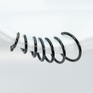 20G, 18G, 16G, Black Clicker Hoop, Nose Ring, Implant Grade Titanium, Septum Hoop, Nose Piercing, Cartilage Hoop, Conch Ring, Helix Hoop