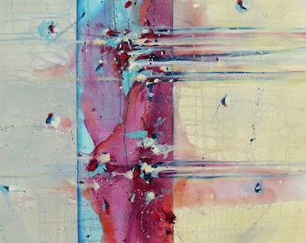 See Right Through Me - 36 x 36 IN / 91 x 91 CM - Large Abstract Oil Painting on Canvas, Ready to Hang