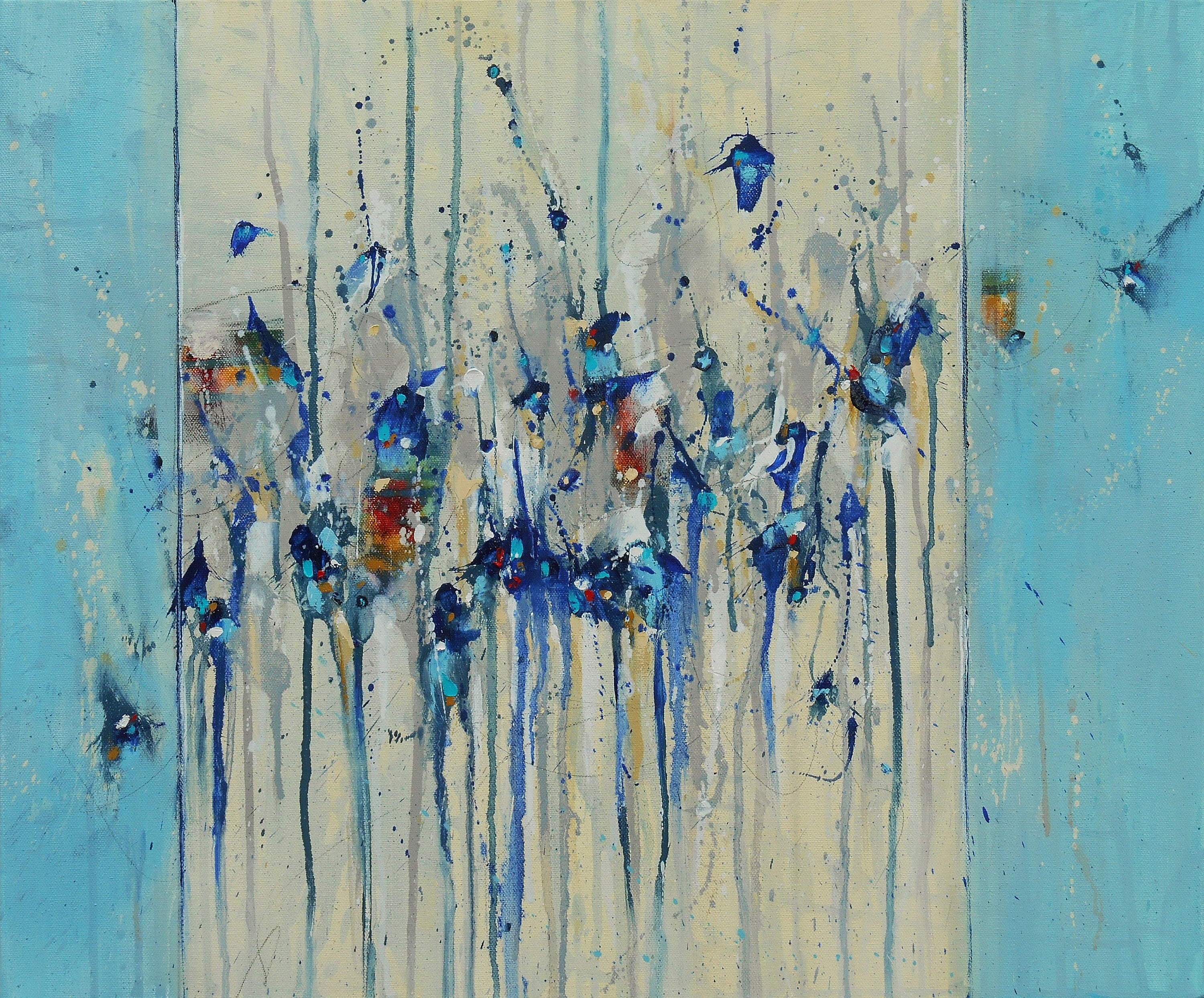 【F15号】good blue(FRANCOIS) oil painting F15号】good blue(FRANCOIS) oil painting 絵画