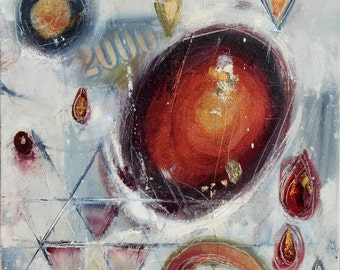 Welcome To The Future-Abstract Oil Painting