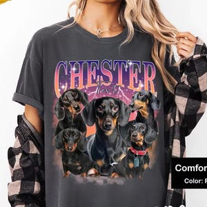 Custom Dog Comfort Colors Shirt, Custom Dog Shirt, Custom Bootleg Shirt, Dog Remembrance Gift, Custom Vintage Bootleg Pet Shirt