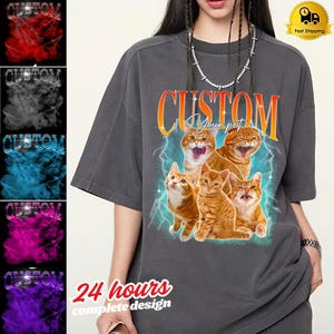 Comfort Colors Custom Dog Shirt, Custom Pet Shirt, Custom Bootleg Shirt, Dog Remembrance Gift, Personalized Dog Shirt, Gift for Dad