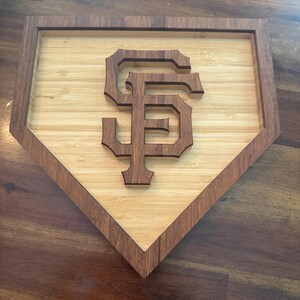 Handcrafted SF Wooden Home Plate Tray