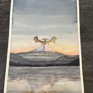 Einweihungskarte,Einweihungsgeschenk,Original handgemalte Aquarell Karten,Danke,Geburtstag,Muttertag,23 x 30 cm
