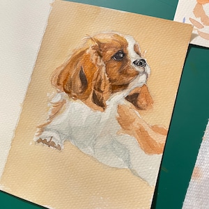 Haustier Geschenk,Hunde Geschenk,Original handgemalte Karten,Grußkarte,Dankeschön,Geburtstag,Muttertag,5 x 7 Zoll