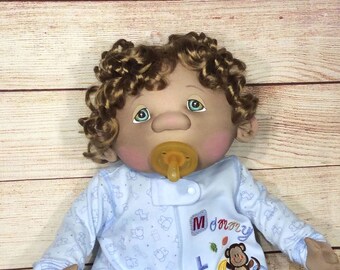 Renly, 23 inch OOAK Soft Sculpture Doll (weighted with glass beads) by Paty Ollaif