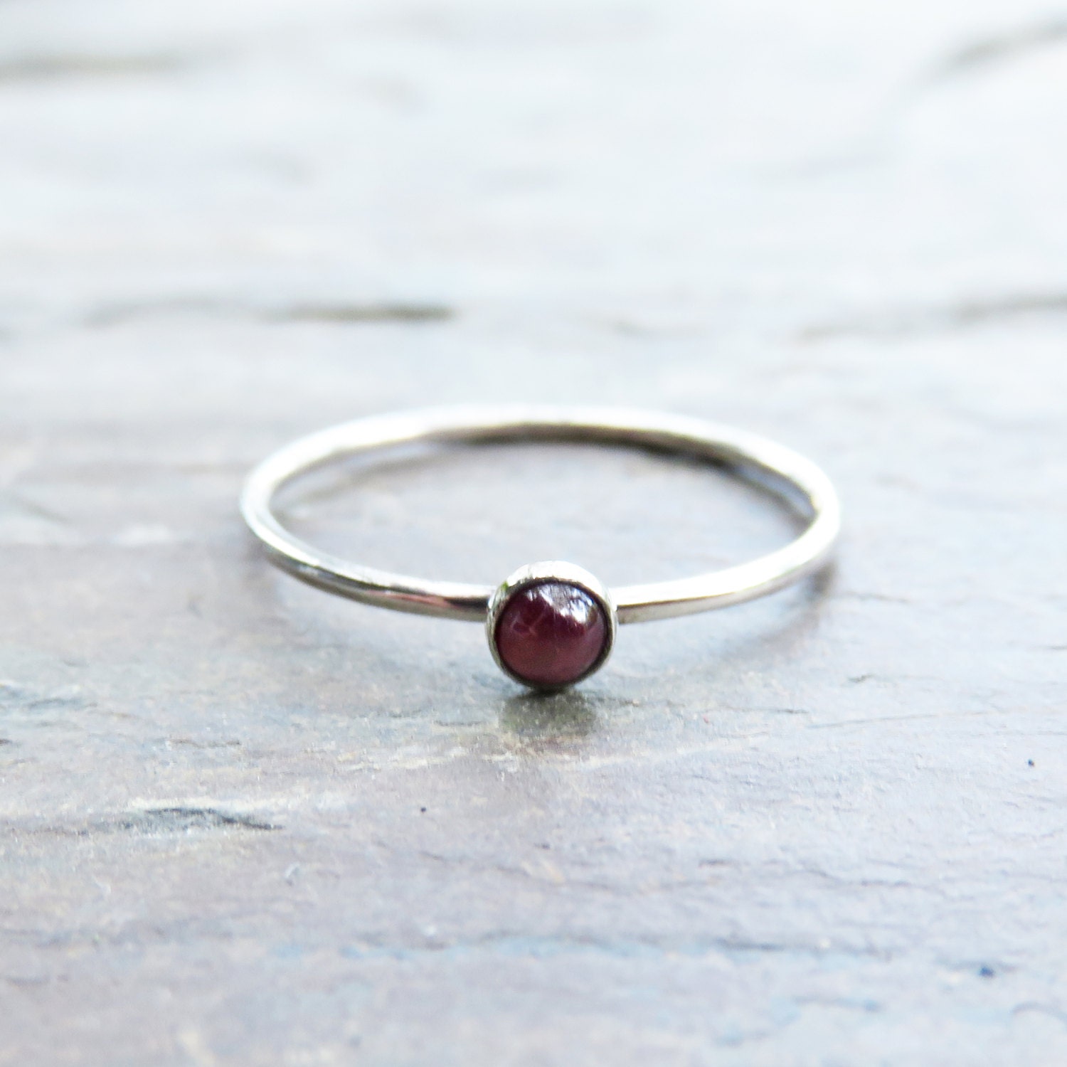 tiny ruby ring