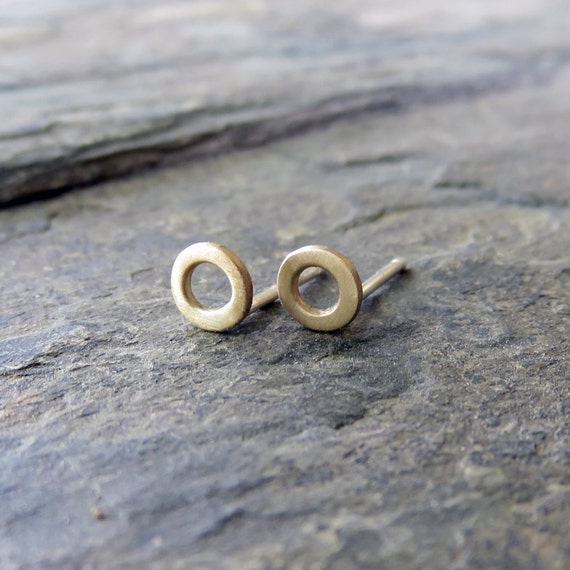 Matte cheap gold earrings