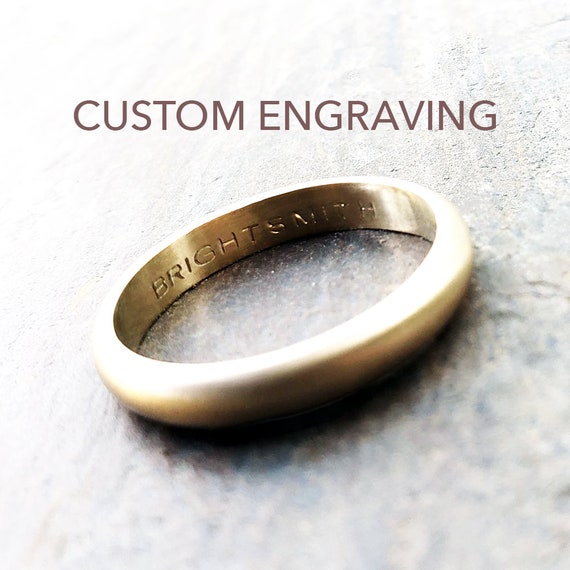 Demi-Fine Engravable Bar Ring