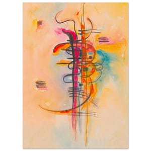 Vasili Kandinski: Acuarela n.º 326 (1928). Póster en papel mate con calidad de museo.