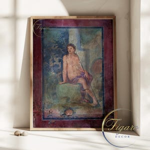 POMPEII Narcissus fresco, ca. 50 CE | Museum-Quality Print | Matte Paper Print | Canvas Print | Framed Canvas