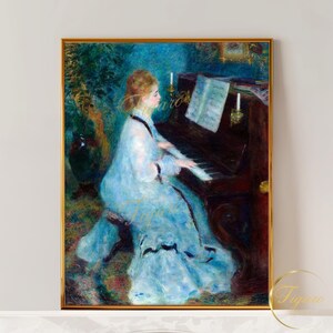 RENOIR - Young Woman at the Piano | Giclée Print | Fine Art Print | Art Collector&#39;s Gift