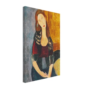 AMEDEO MODIGLIANI: Portrait of Jeanne Hébuterne (1918). Museum-Quality Art Print