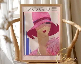 ヴィンテージヴォーグの表紙プリント：1922年5月アールデコ