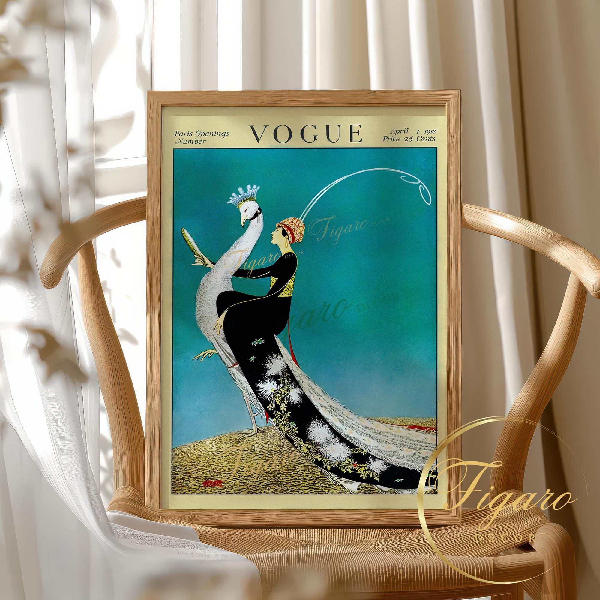 Vintage Vogue Cover - Etsy