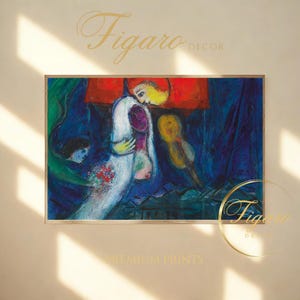 MARC CHAGALL - &quot;La Mariée&quot;, 1950 | Fine Art Poster | Premium Giclée Print | Vintage Wall Art | Canvas Print | Collectors Gift