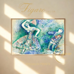 MARC CHAGALL - &quot;La Danse&quot;, 1950 | Fine Art Poster | Premium Giclée Print | Vintage Wall Art | Collectors Gift