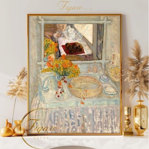 Pierre BONNARD - Dressing Table and Mirror (before 1923). Museum-Quality Art Print