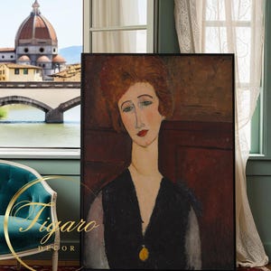 AMEDEO MODIGLIANI - Portrait of a Woman - 1918. Museum-Quality Art Print
