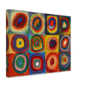 Wassily Kandinsky: Color Study, Squares with Concentric Circles (1913). Museum-Quality Art Print