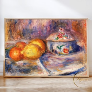 RENOIR - Fruit and Bonbonnière, 1915 | Giclée Print | Matte Paper Print | Canvas Print | Art Collector&#39;s Gift