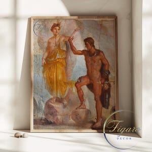 POMPEII  Perseus and Andromeda fresco, ca. 50 CE | Museum-Quality Print | Matte Paper Print | Canvas Print | Framed Canvas