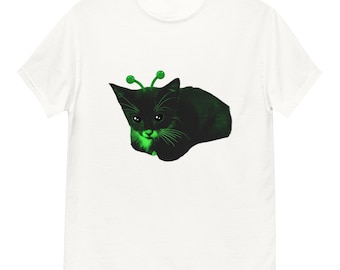 Camiseta unissex Alien Scrimpus Cat Meme