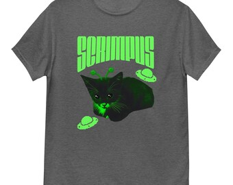 Camiseta unissex Alien Scrimpus Cat: Camiseta engraçada com meme