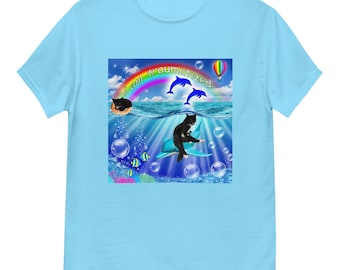 Camiseta Symphony Dolphin Meme: Camiseta engraçada do Brainrot do gato