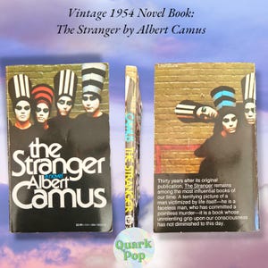 Vintage 1954 Novel: The Stranger by Albert Camus