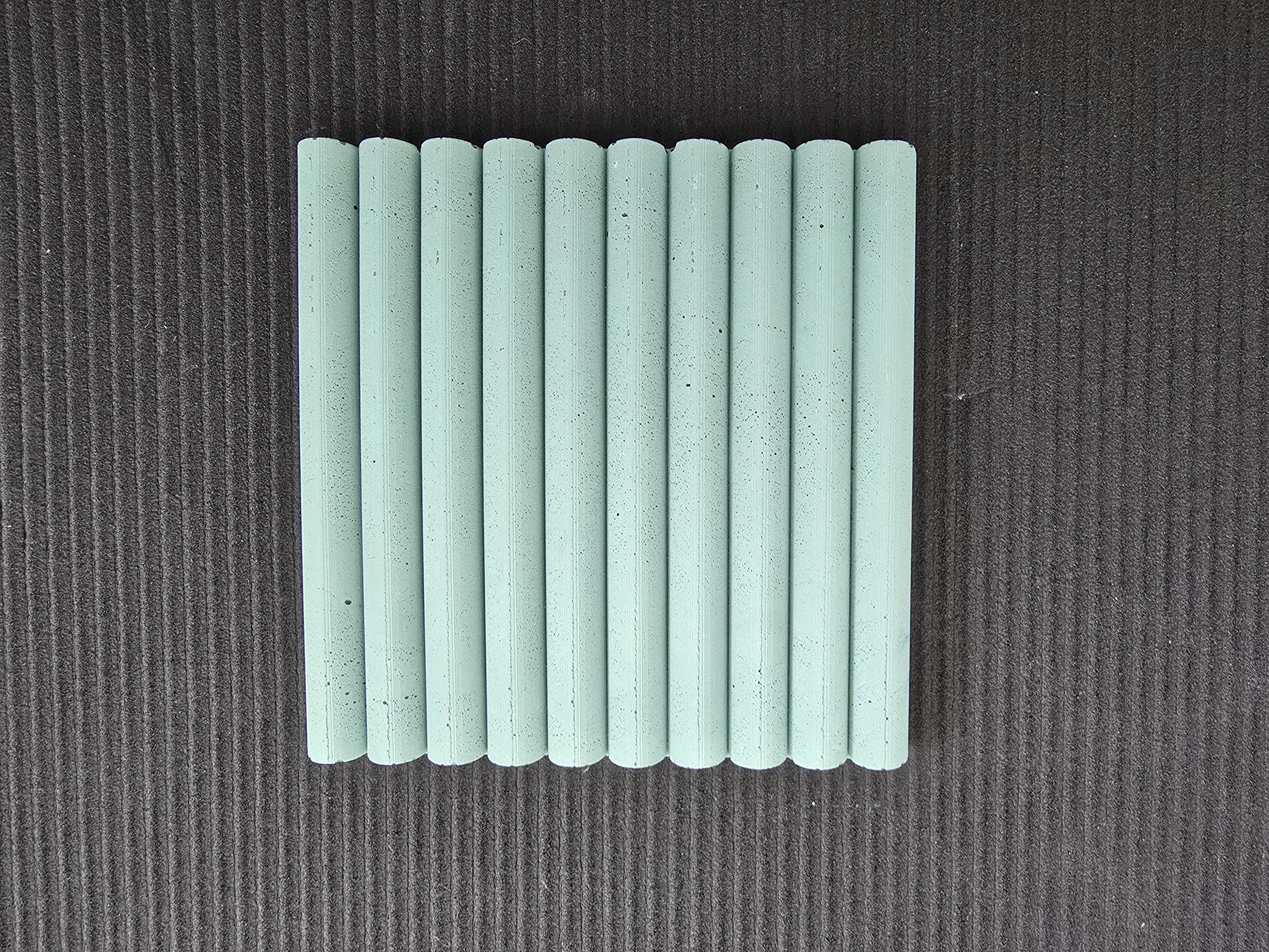 Handmade 10x10cm (3.9in) Jesmonite Tiles | Art Deco Internal and ...