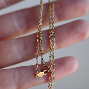 Vintage 14k Gold Lightweight Chain - 18&quot;