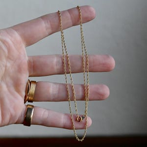 Vintage 14K Gold Rope Chain - 18” length