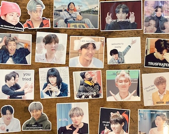 K-Pop Fanmade Funny Meme Sticker Pack Tour Freebie Arirang OT7