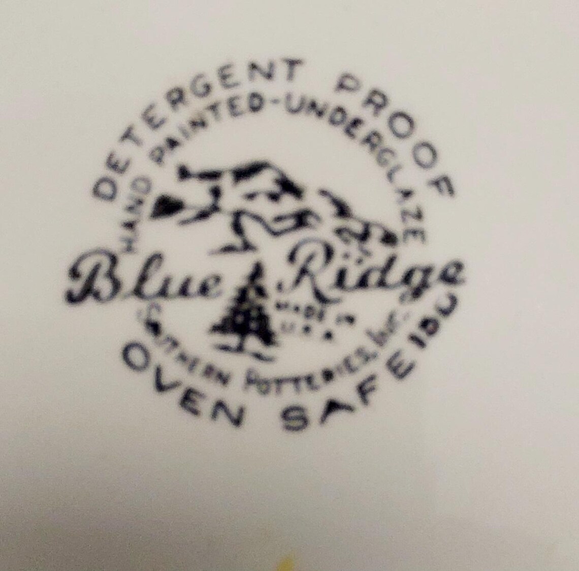 Vintage Blue Ridge Southern Potteries Rutledge Dinner Plate Tulips ...