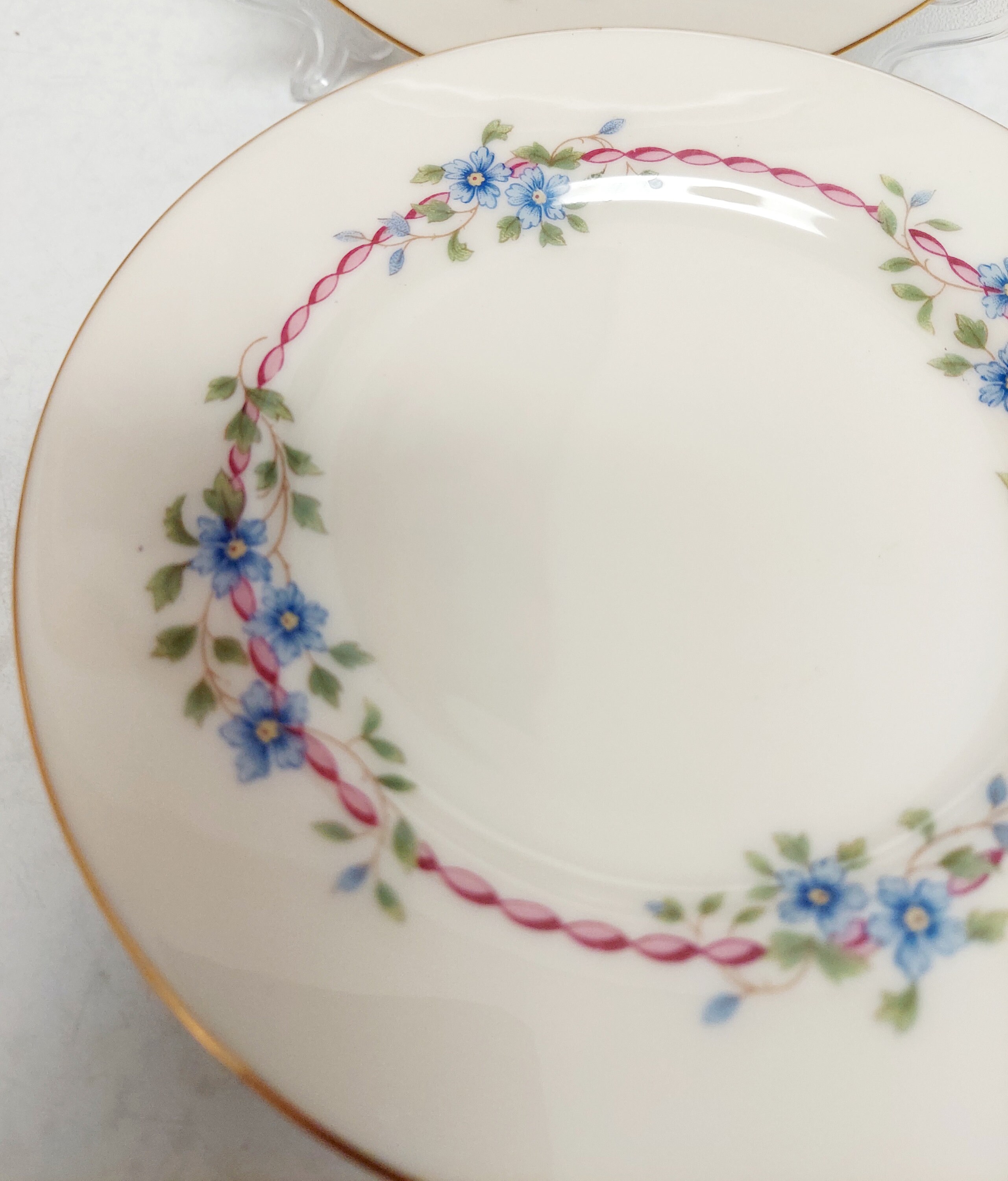 Vintage Lenox Belvidere Salad Plates Spring Farmhouse PRETTY Etsy