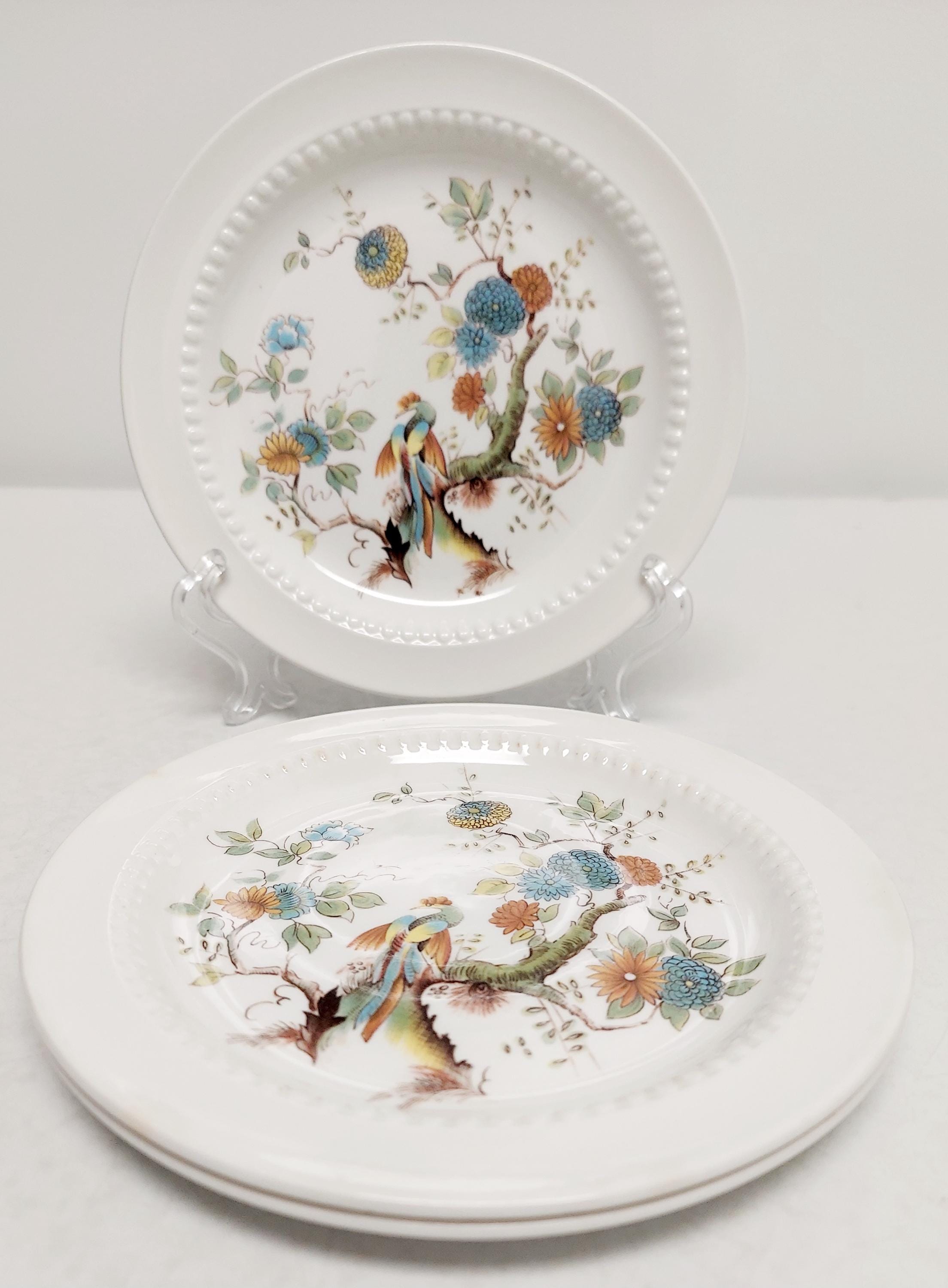 ①MADE inENGLAND老舗窯 CAULDON小鳥mini絵皿 ①MADE inENGLAND老舗窯ROYAL CAULDON小鳥mini絵皿