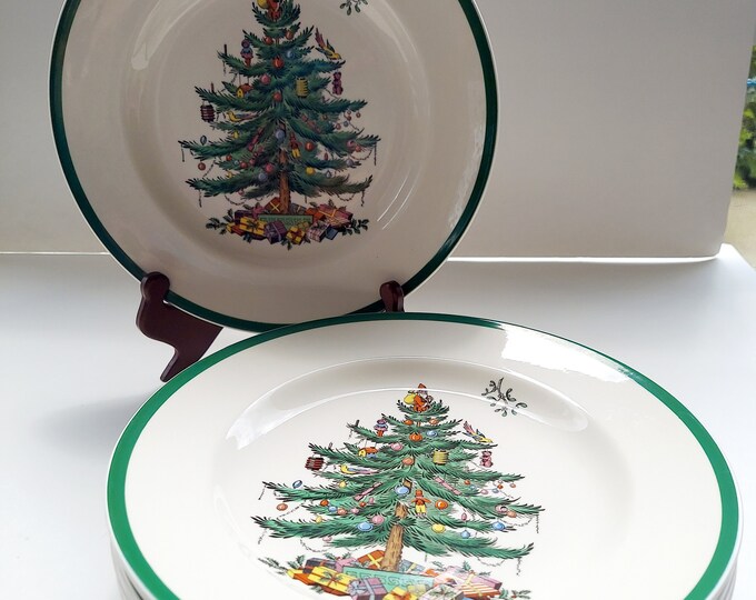 Vintage Spode Christmas Tree Dinner Plate England Farmhouse Etsy