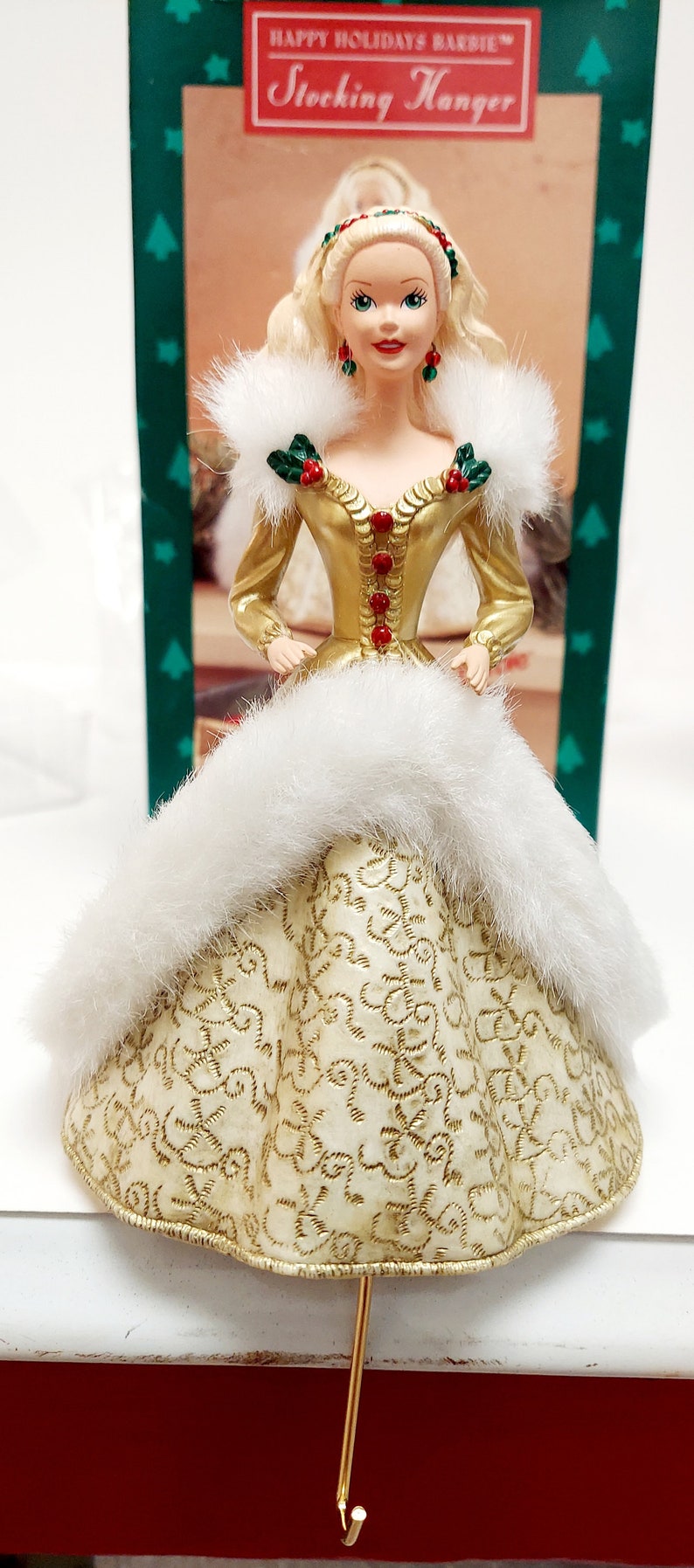 Two Matching Vintage Barbie Hallmark Stocking Holders Etsy