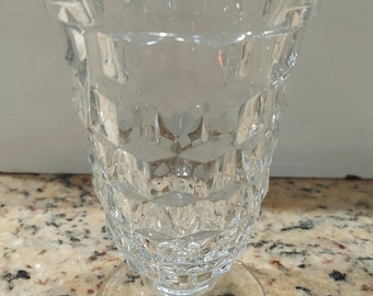 Vintage Fostoria Footed Glass American Clear Farmhouse