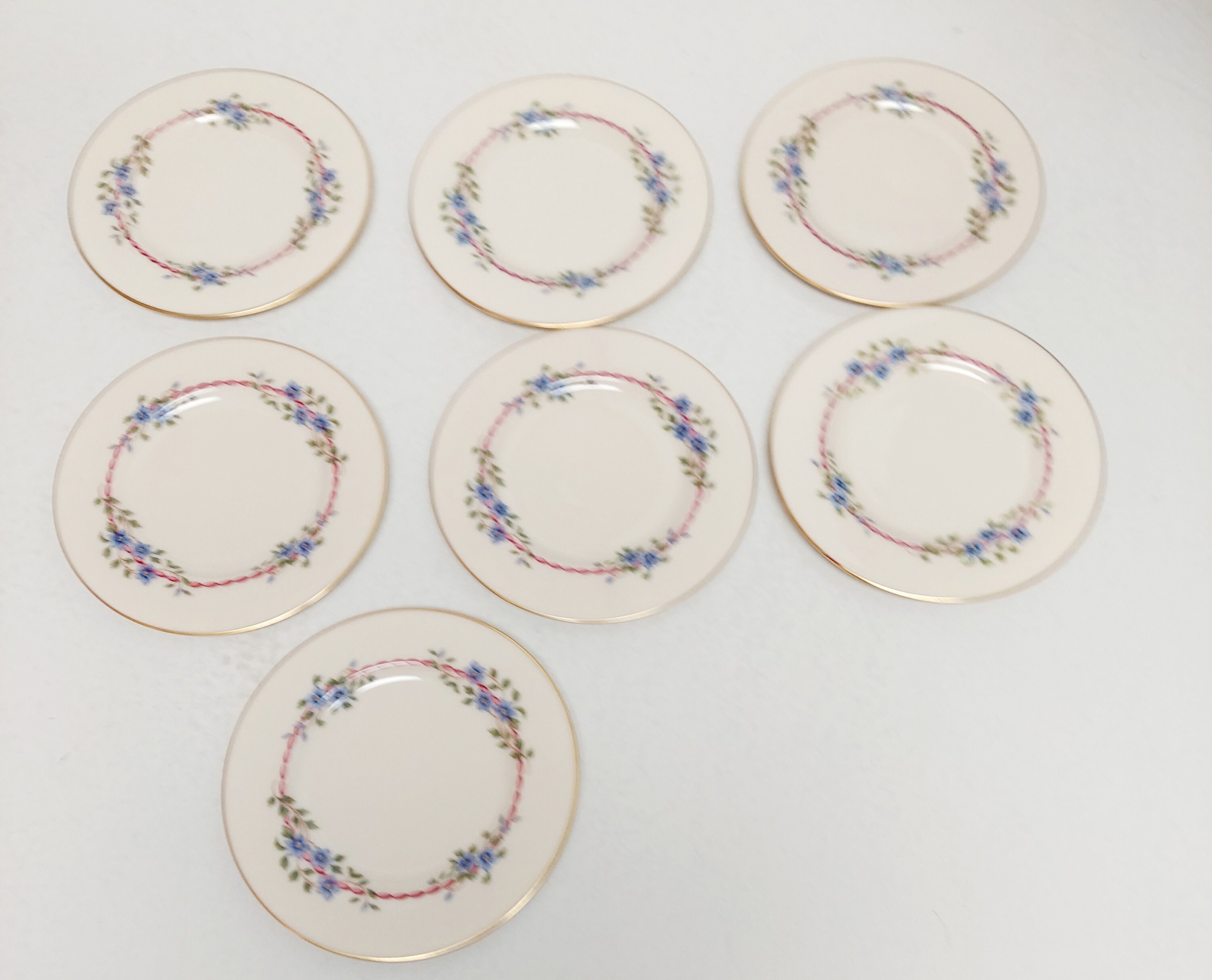 Vintage Lenox Belvidere Salad Plates Spring Farmhouse PRETTY Etsy
