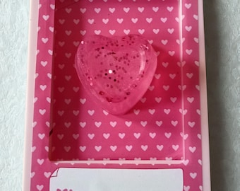 Heart Picture Framed | Romantic Home Decor, Love Gift, Tabletop Sign