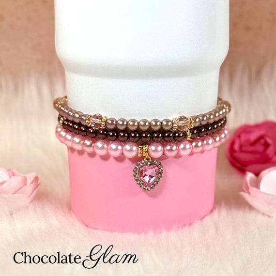 アクセサリー w double Supreme bracelet ovy kaja Pearl Bottle Bracelet Tumbler Accessory Water Charm Decoration for